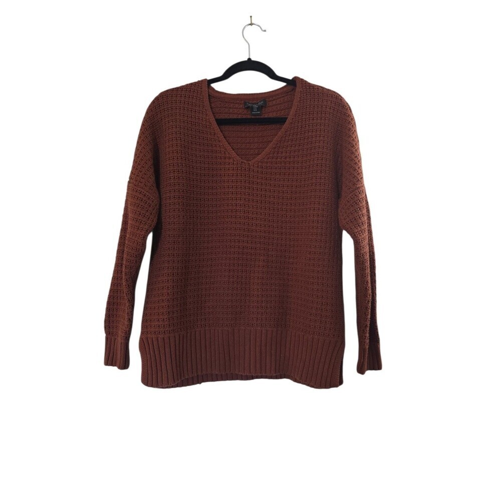 Rachel Zoe Knit Sweater Women's Size Medium Rust Colored